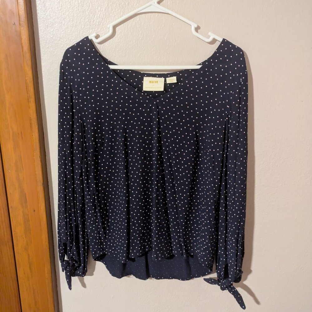 Maeve by Anthropologie | Polka Dot Blouse